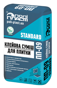 Клеевая смесь для плитки Полипласт ПП-09 STANDARD 25 кг