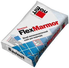 Высокоэластичная клеевая смесь для мрамора Baumit FlexMarmor 25 кг