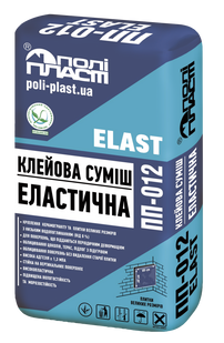 Белая эластичная клеевая смесь для плитки Полипласт ПП-012 ELAST