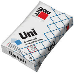 Еластична клейова суміш для керамограніту Baumit Uni 25 кг